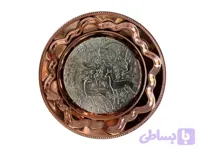 سینی مسی نقره سان طرح آهو