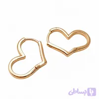 گوشواره قلب توخالی مینیمال ژوپینگ
