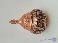 قندان مسی قلم زنی شده و کار دست