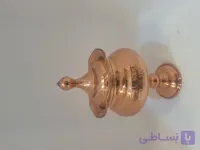 قندان مسی ساخت زنجان پایه دار چکشی نانو شده گنجایش زیاد حدود ۳۰۰ گرم