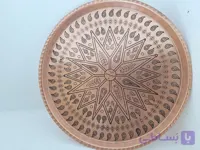 سینی مسی قرمز زنگ ساخت زنجان