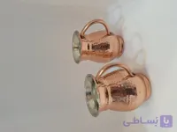 لیوان مسی چکشی دست ساز ساخت زنجان داخل محصول قلع زنی