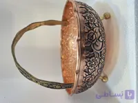 سبد گلبرگ مسی سایز بزرگ مدل گلبرگ با ظرافت