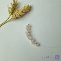 گردنبند سنگ رز کوارتز صورتی اصل با نخ نامریی