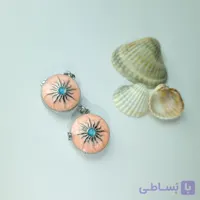 گردنبندلاکت خورشیدصورتی استیل با زنجیر