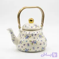کتری تک لعابی گلدار وارداتی دسته بالا کد 206