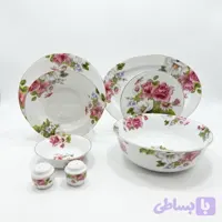 سرویس چینی 30 پارچه طرح دار کد 1014