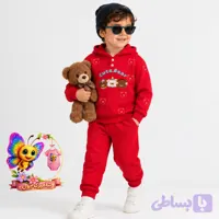 ست هودی سجافدار و شلوار پاییزی پنبه‌ی دورس