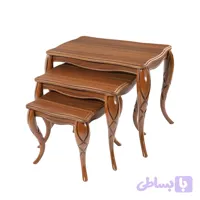 میز عسلی ویانا مدل کلاسیک کد 170GHK مجموعه 3 عددی (ویهان استار)