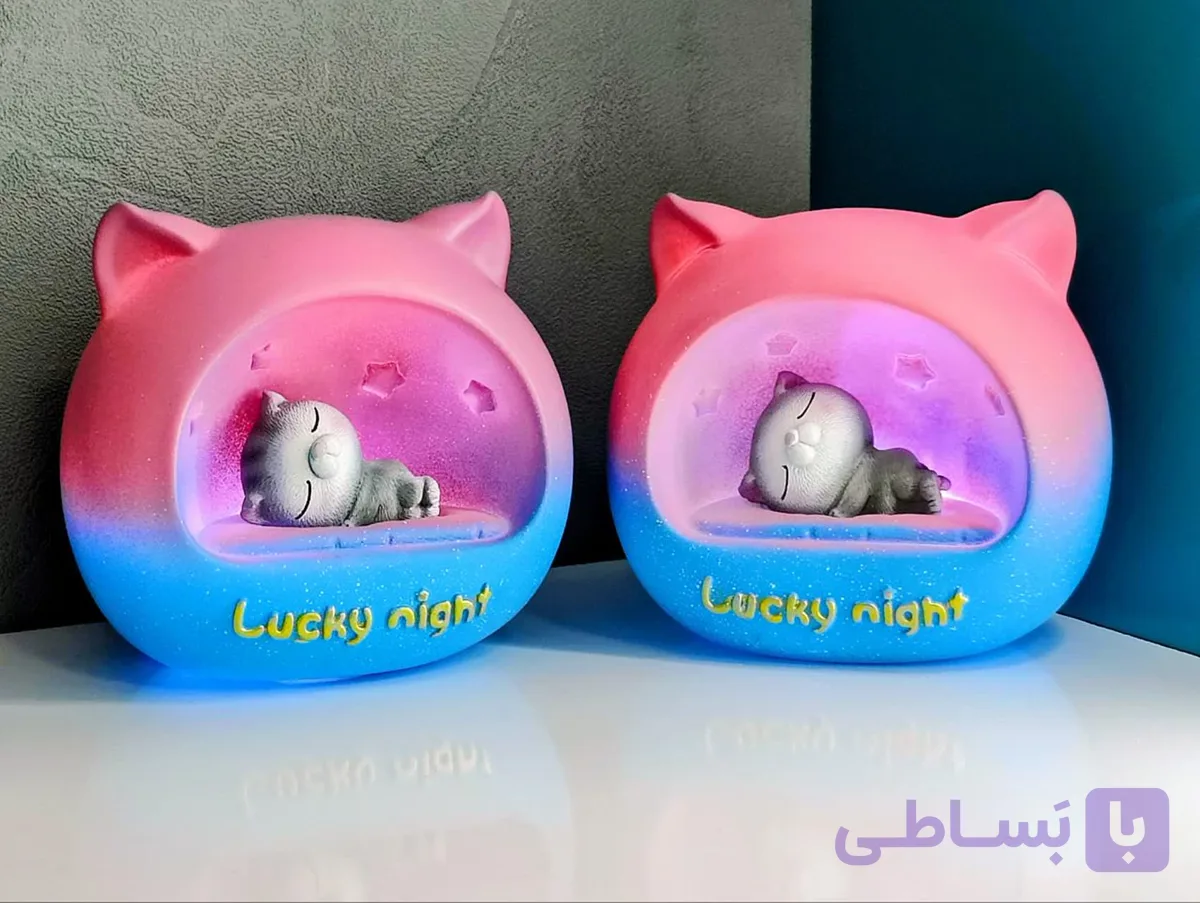 چراغ خواب فانتزی طرح گربه