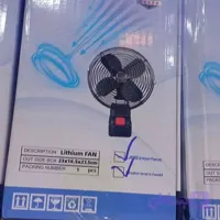 پنکه شارژی فلزی (پنکه نیسانی) FAN LITHIUM | فوق‌حرفه‌ای کیفیت عالی | موتور قدرتمند 4200 دور | گردان | شارژدهی 5 تا 6 ساعت