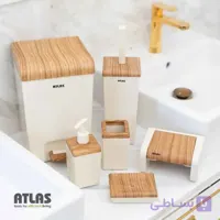 زیبایی , نظم وکارایی رابا یک ست کامل سرویس بهداشتی به فضای خود اضافه کنید طرح چوب 6پارچه مدل زاگرس کد710