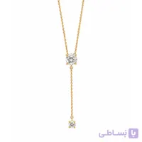 گردنبند دو نگین نقره
