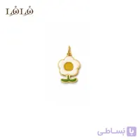آویز گل میناکاری نقره