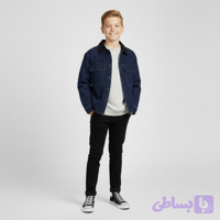 کت طرح جین یقه مخملی پسرانه زارا (ZARA)