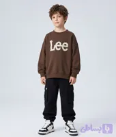 بلوز دورس بیسیک پسرانه دخترانه طرح Lee قهوه ای