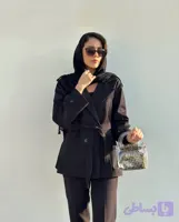 ترنچ کت کتان black