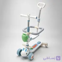 اسکوتر صندلی دار محافظ و دسته کنترل والدین موزیکال خرگوشی
