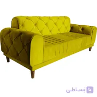 مبل راحتی سه نفره شاهان دکور مدل چستر خط دار کد 1037