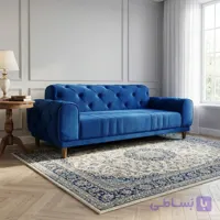 مبل راحتی سه نفره شاهان دکور مدل چستر خط دار کد 1036