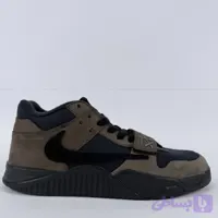 کتونی جردن جامپ من جک ترویس موکا رپلیکا Jordan Jumpman Jack Travis Scott Dark Mocha Replica کد 1801