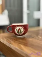 فنجون چای خوری سرامیکی دست ساز هوگه طرح برجسته