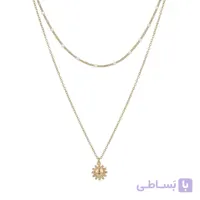گردنبند زنانه مدل دولاین خورشید