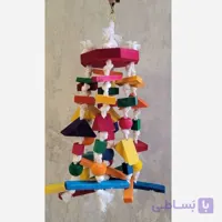 اسباب بازی چوبی رنگی سایز بزرگ با رنگ خوراکی