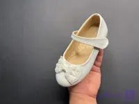 کفش دخترانه مدل عروسکی سفید پاپیونی