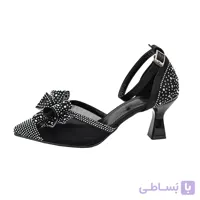 کفش مجلسی زنانه پاشنه ۵سانتی مدل ساده یقه هفت