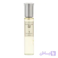 عطر جیبی مردانه صندل مدل مولکول با رایحه معتدل حجم ۲۵ میلی‌لیتر