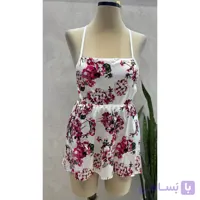 لباس خواب ساتن طرحدار برند آنیل کد 739