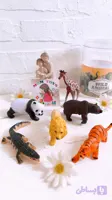 حیوانات وحشی باکسی لوله ای ۶عددی🐼