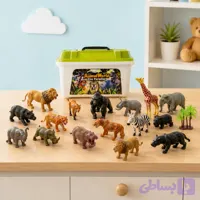 پک حیوانات وحشی ۲۲ عددی باکس دار 🦒