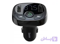 شارژر فندکی فست شارژ و گیرنده بلوتوثی ماشین بیسوس CCMT-01 S-09A