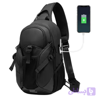 کیف کراس بادی مردانه بنج اصل Bange BG-77120 ضد آب USB دار