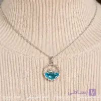 گردنبند وال و دریا نقره ای | ارسال فوری