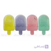 خرید پاک‌کن فانتزی طرح بستنی | ۴ رنگ پاستلی + کاور محافظ