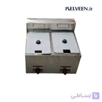 سرخ کن صنعتی گازی رومیزی 2 لگن 6+6 لیتری دیاموند