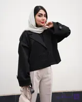 ترنچ کت مشکی Tee