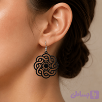 گوشواره آویز مدل پرتو افکنی