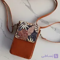 کیف گوشی و کارت برگ انجیری دست دوز