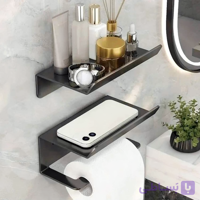 شلف فلزی پایه رول دستمال کاغذی ست دوتکه pj323
