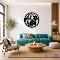 تابلو فلزی دکوراتیو مدرن طرح گل کد PJ604