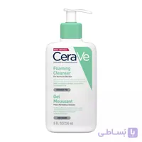 فوم شستشو صورت سراوی مدل Gel Moussant مناسب پوست نرمال تا چرب حجم ۲۳۶ میلی لیتر
