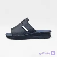صندل دمپایی روفرشی چرمی زنانه مدل روبنددار کلاسیک