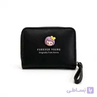 کیف پول زیپی کوچک Forever Young بنددار | کد 132