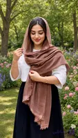شال حصیری زنانه و دخترانه دور ریش بسیار سبک