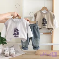 ست سه تکه کاپشن، بلوز و شلوار بچگانه