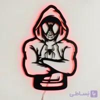 تابلو دیواری پشت نور طرح مرد عنکبوتی + آداپتور هدیه